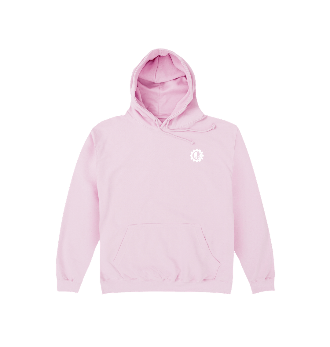 Baby Pink Printed Hoody
